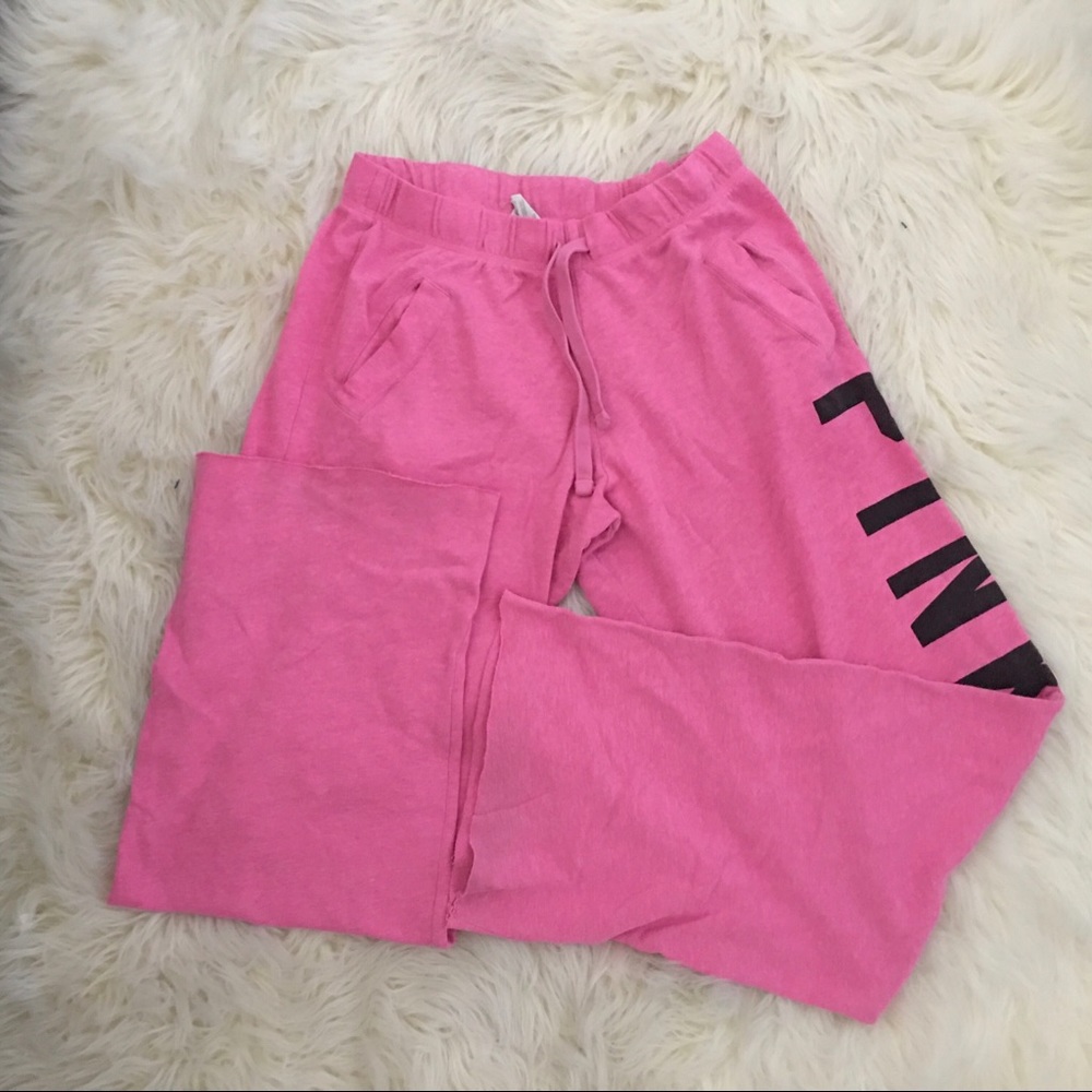 PINK vicroria’s secret sweatpants M